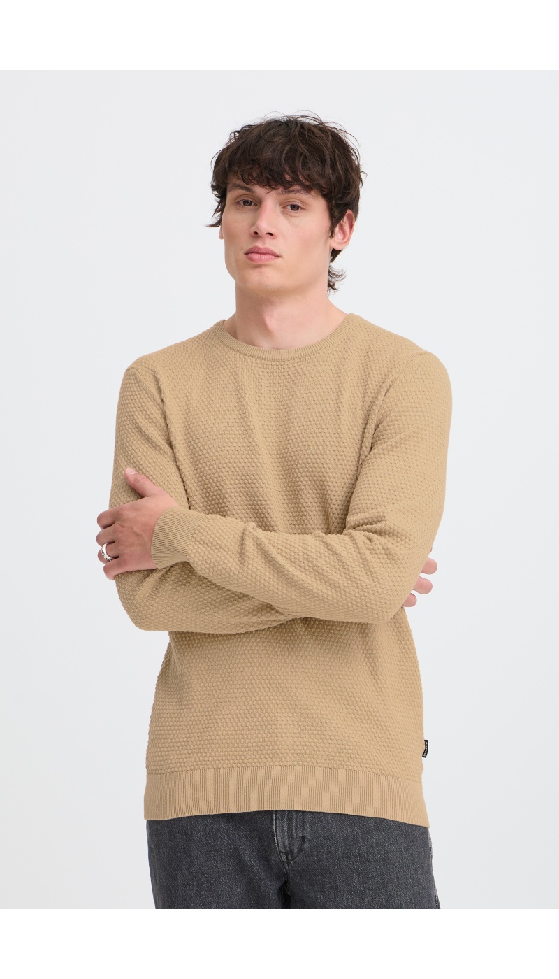 Pull Gaufré Beige BHREDHILL BLEND - 2 | HAUTS