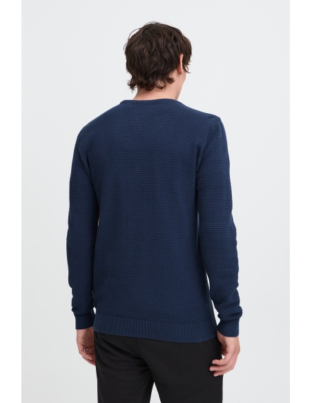 Pull Gaufré Marine BHREDHILL BLEND - 3 | HAUTS