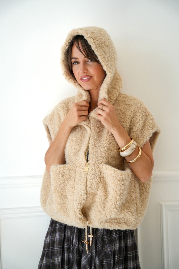 Veste Fourrure Ecru Johanna JULIA Johanna - 1 | Welcome 2