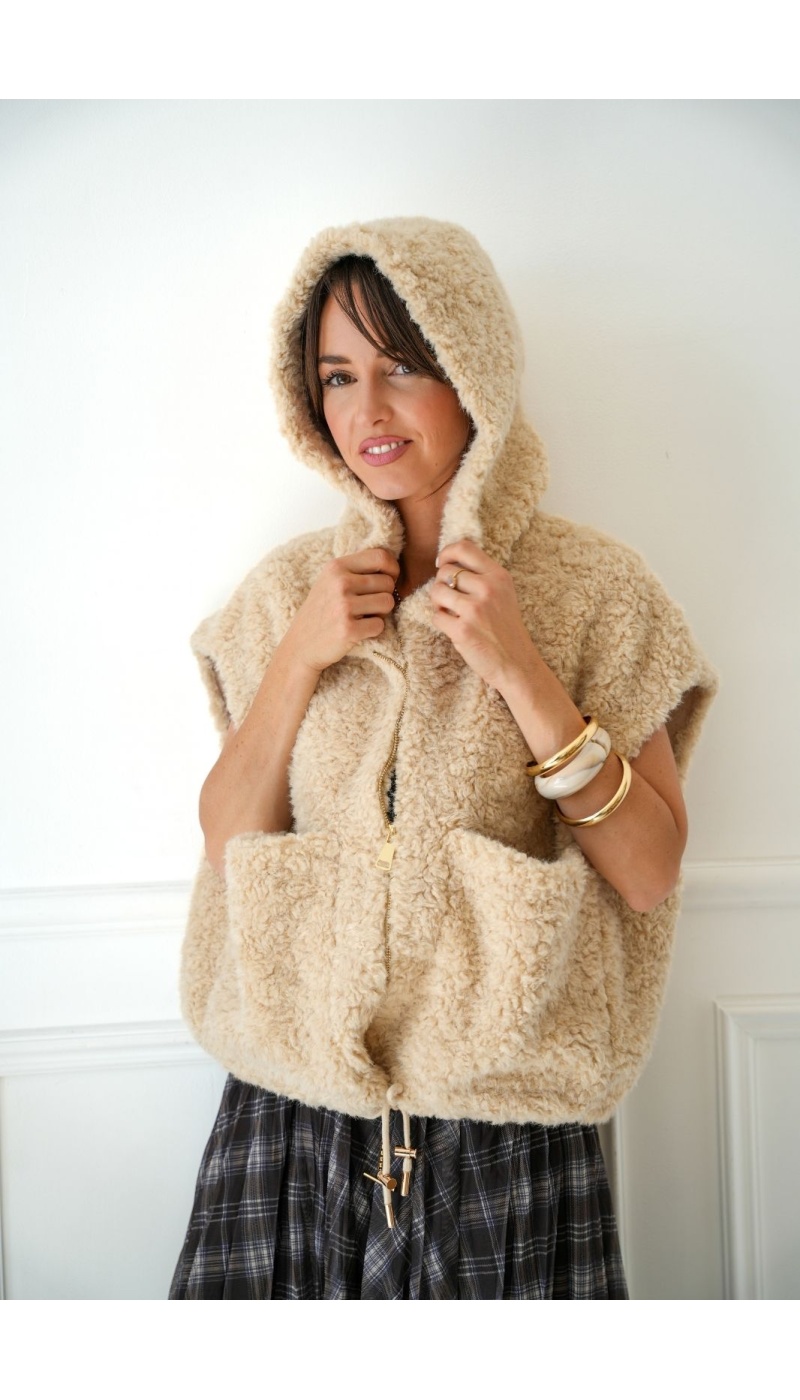 Veste Fourrure Ecru Johanna JULIA Johanna - 2 | Welcome