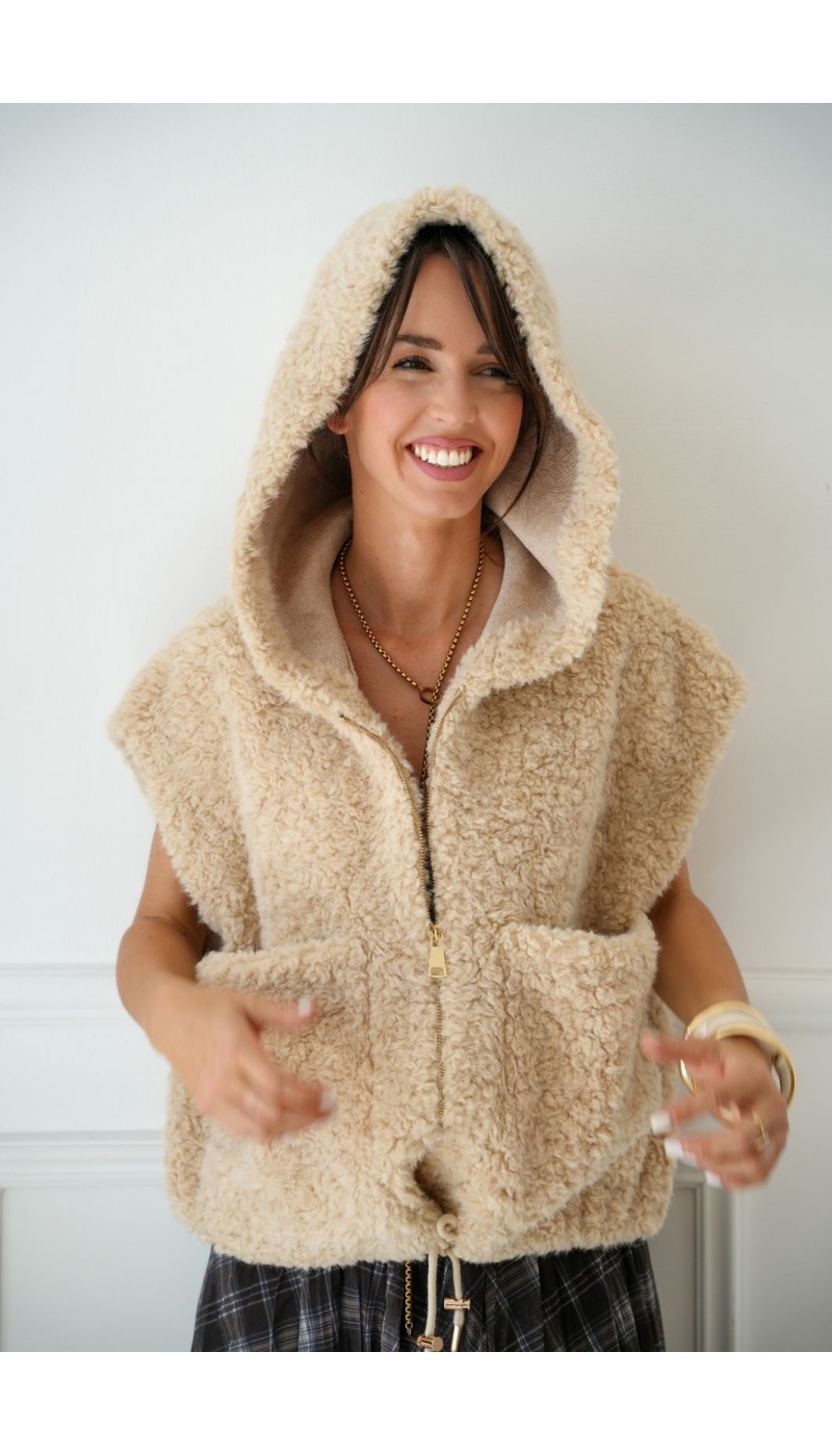 Veste Fourrure Ecru Johanna JULIA Johanna - 1 | Welcome
