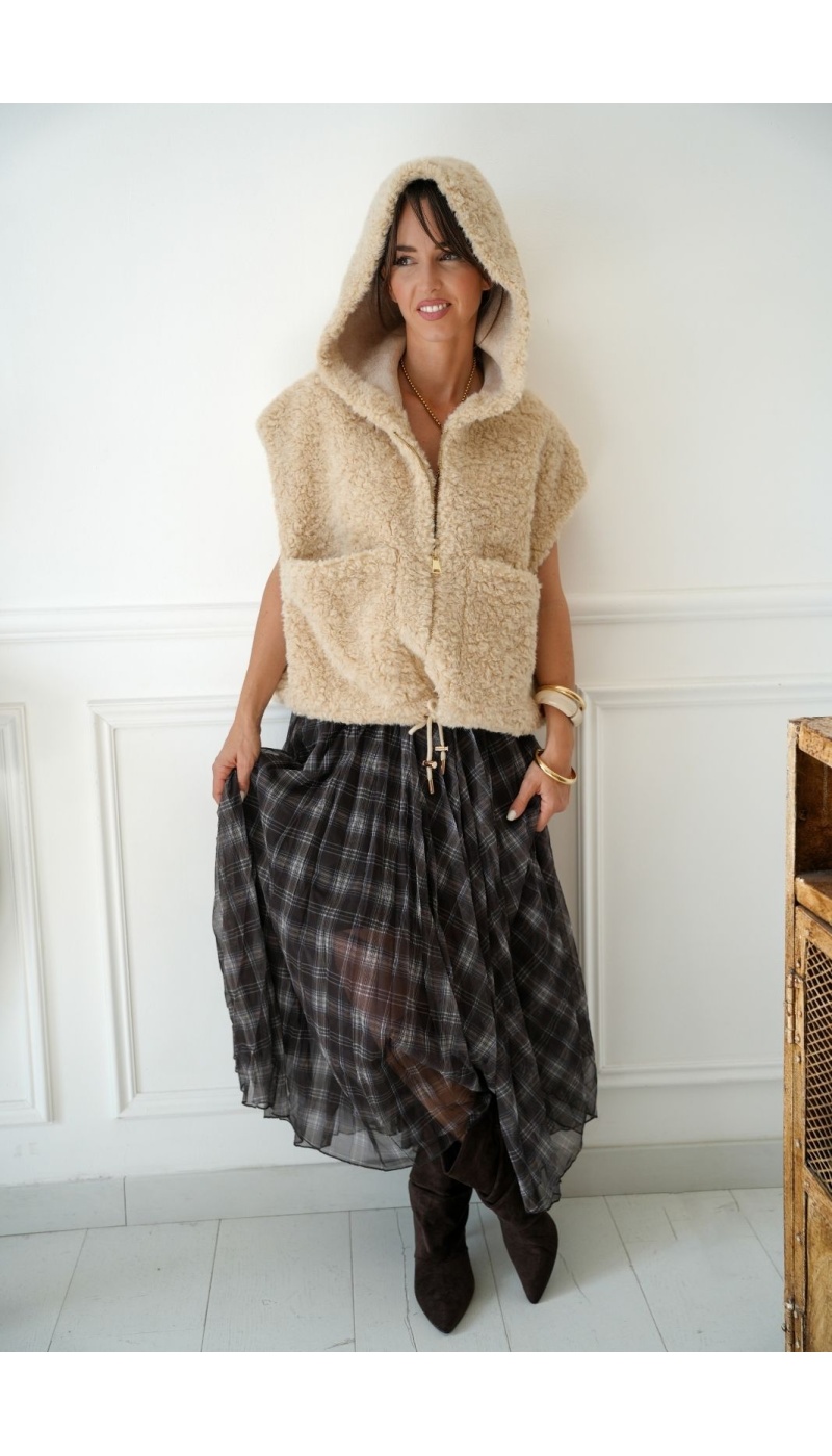 Veste Fourrure Ecru Johanna JULIA Johanna - 3 | Welcome