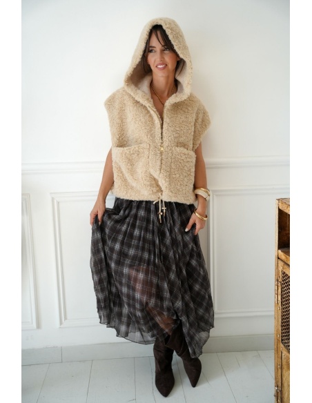 Veste Fourrure Ecrue Johanna JULIA Johanna - 3 | Accueil