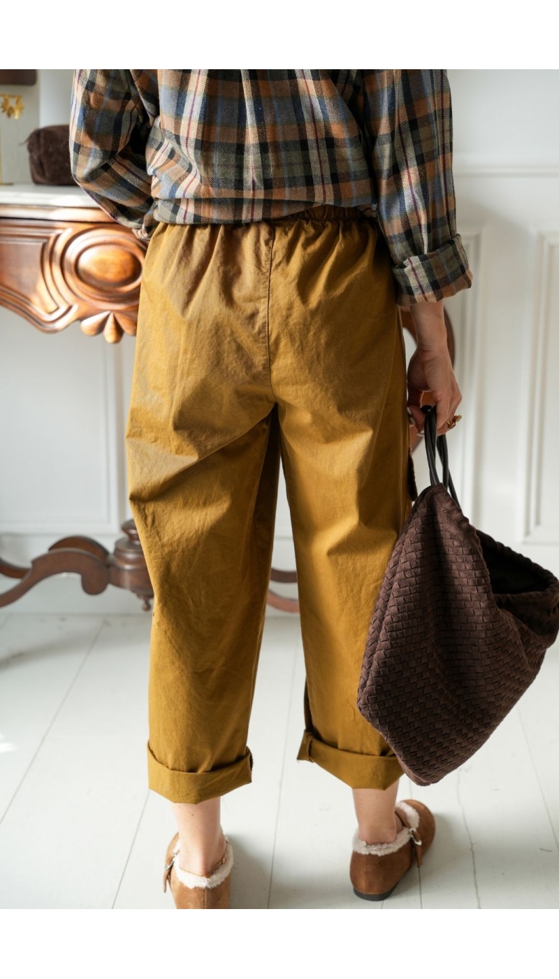 PANTALON FEMME POCHE OCRE H26 Johanna - 3 | Welcome