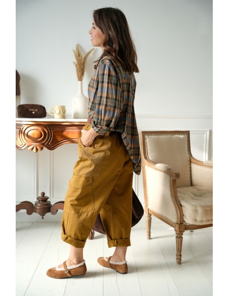 PANTALON FEMME POCHE OCRE H26 Johanna - 4 | Welcome