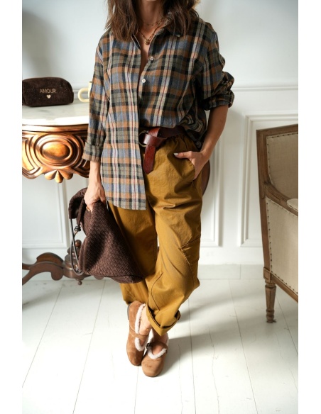 Chemise Carreaux Camel ARIS Noho - 3 | Welcome