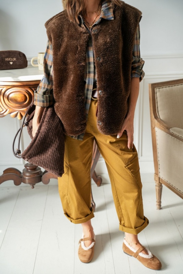 Gilet Coffe VILA VIFALLULAH VILA - 1 | Welcome