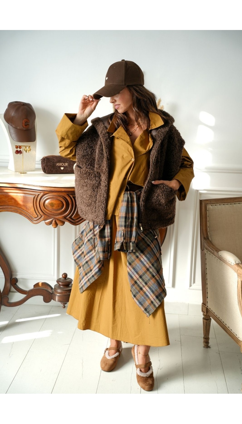 VESTES FEMME DOUDOU MARRON H26 Johanna - 1 | WEB EXCLUSIVE