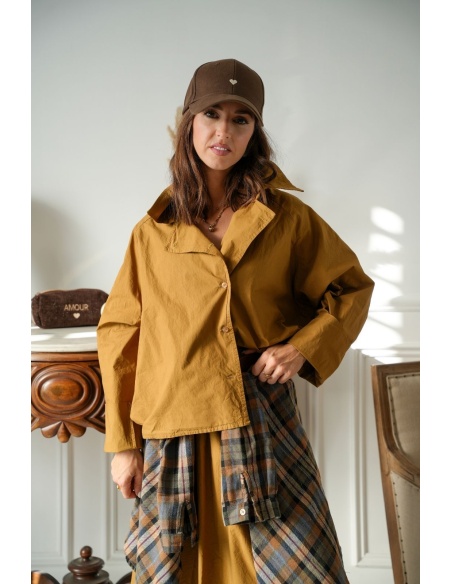 Chemisier Oversize Ocre VICTOIRE Johanna - 1 | Welcome