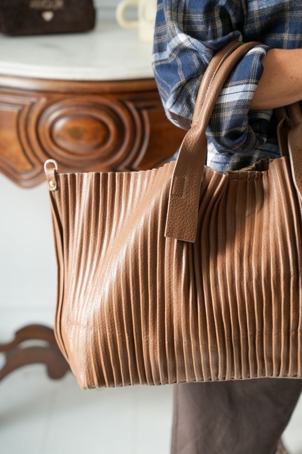 Sac Plissé Marron FOLIGNA Noho - 1 | Willkommen 2