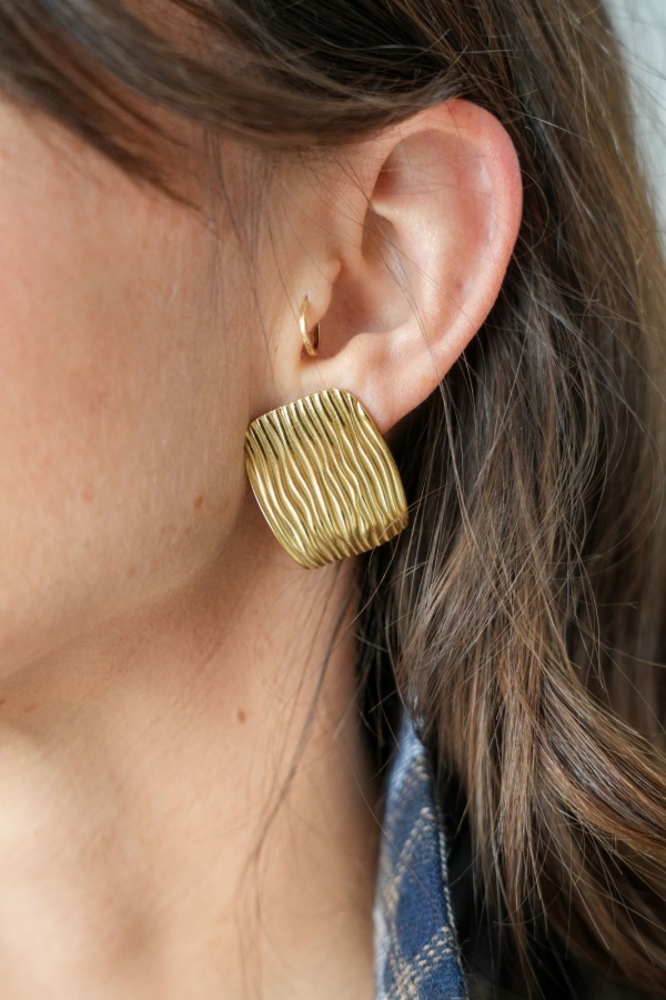 BOUCLES D'OREILLES DORE H26 Noho - 1 | Willkommen