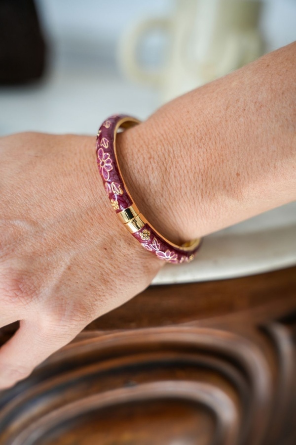 Bracelet Porte Bonheur Chinois Bordeaux LYSU Noho - 2 | Accueil