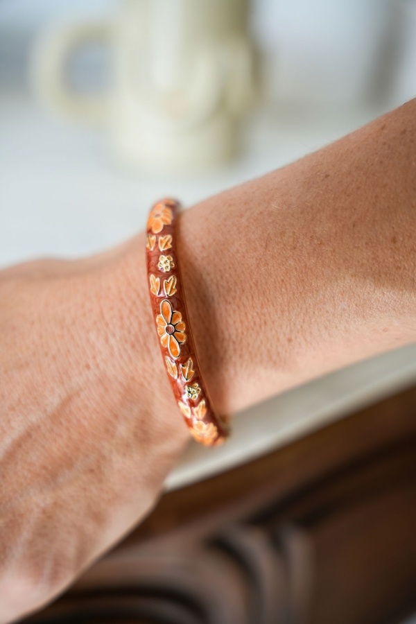 Bracelet Porte Bonheur Chinois Orange LYSU Noho - 1 | Accueil 2