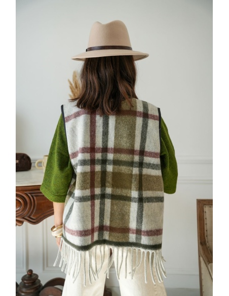 Gilet Carreaux Kaki VILA VIVISTA VILA - 3 | Welcome