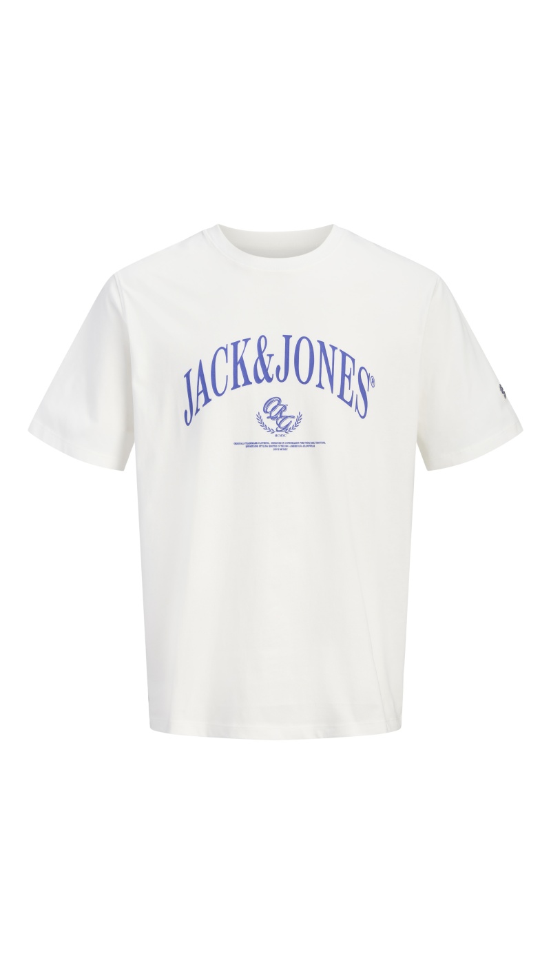 T-Shirt Logo Snow WHITE JORFREDERIKSBERG Jack&Jones - 1 | HAUTS
