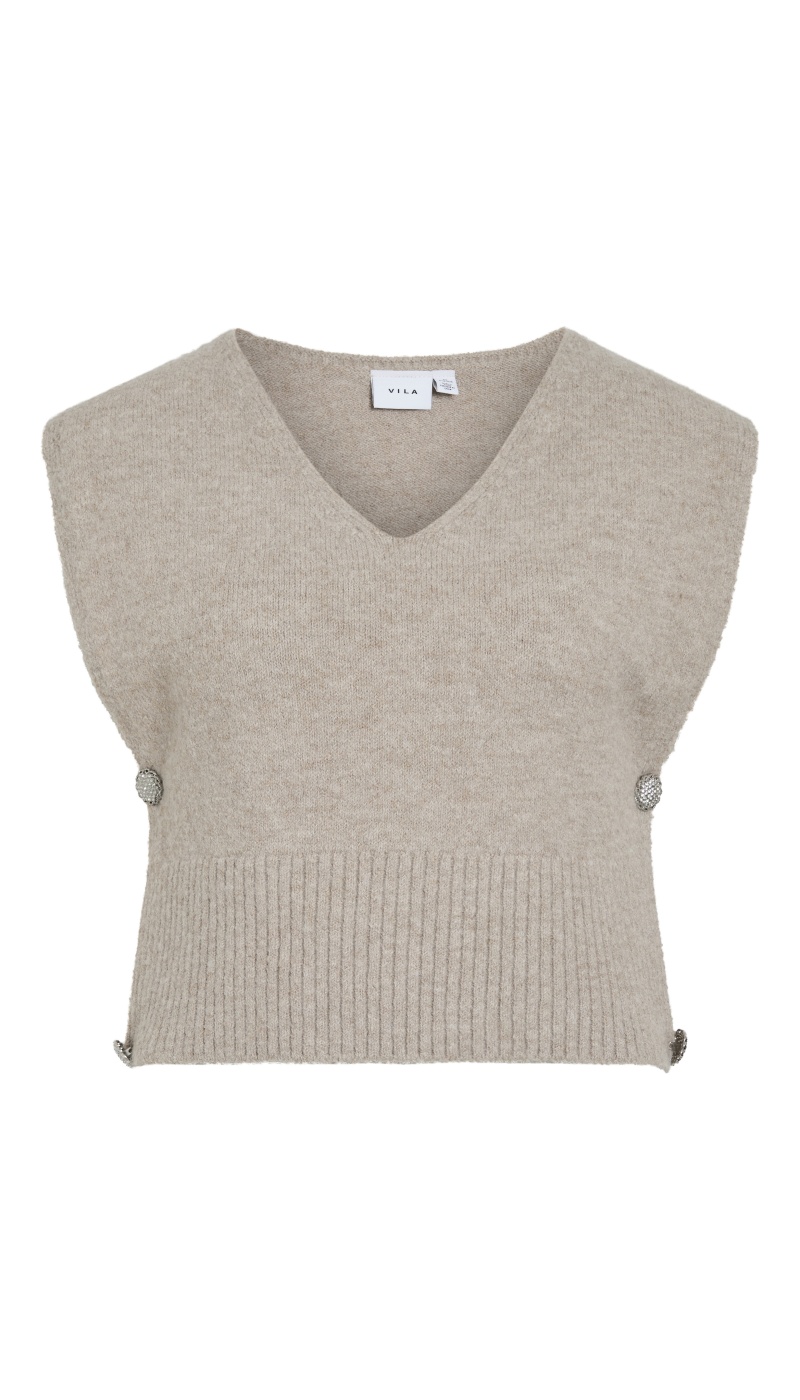 Poncho Natural Melange VILYLA VILA - 1 | HAUTS