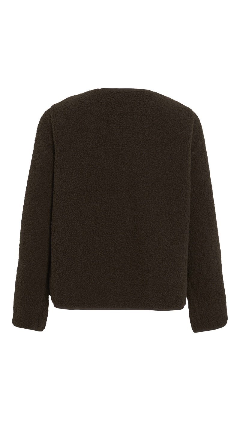 Veste Peluche Coffee Bean VIADA VILA - 4 | HAUTS