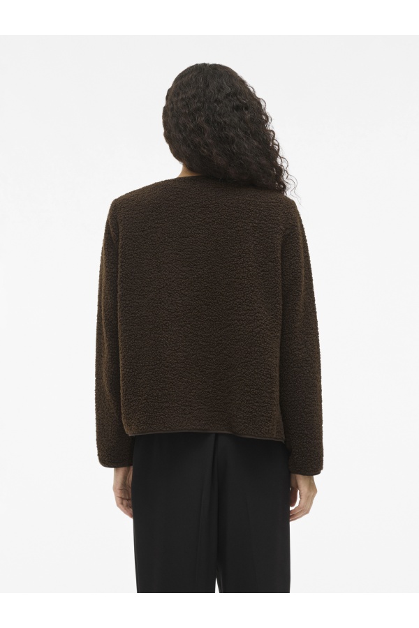 Veste Peluche Coffee Bean VIADA VILA - 1 | HAUTS 2