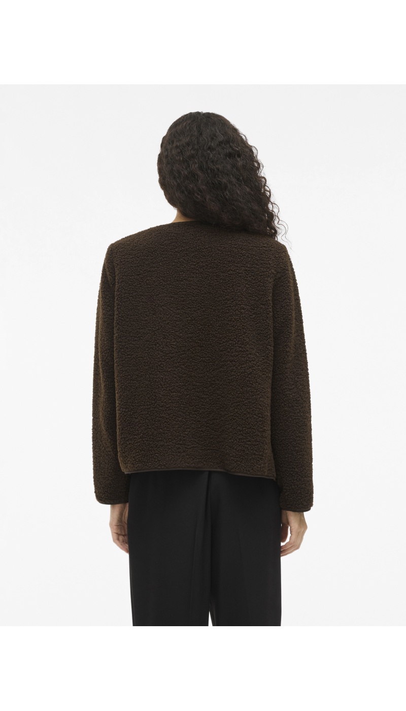 Veste Peluche Coffee Bean VIADA VILA - 2 | TOPS