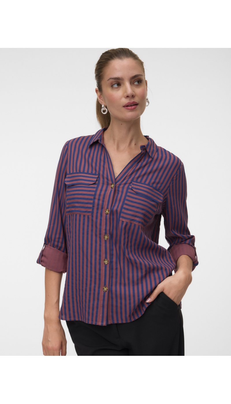 CHEMISES ML NAVY PEONY H26 Vero Moda - 1 | TOPS