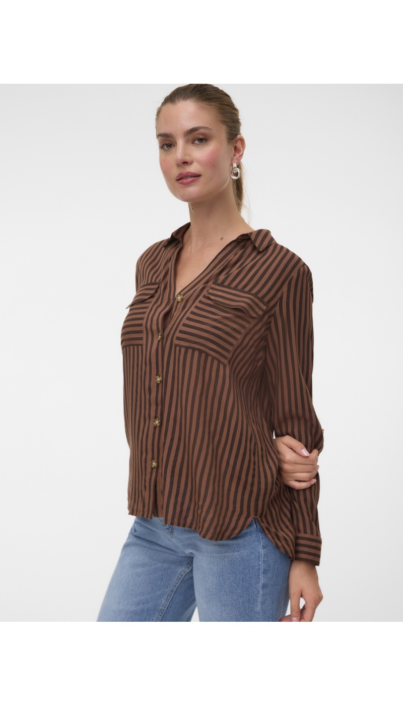 Chemise Rayures Chocolate VMBUMPY Vero Moda - 3 | TOPS