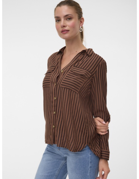 Chemise Rayures Chocolate VMBUMPY Vero Moda - 3 | HAUTS