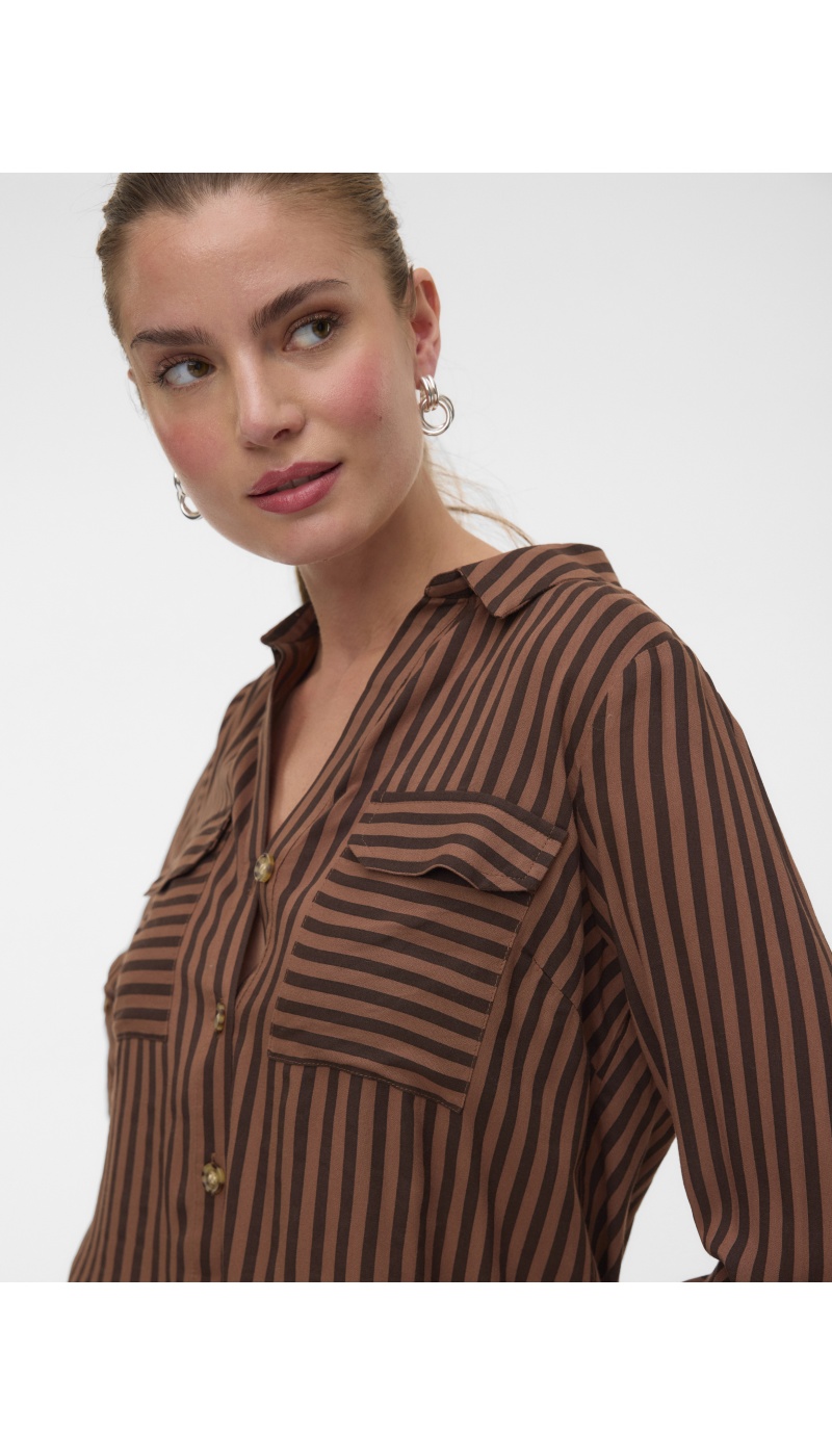 Chemise Rayures Chocolate VMBUMPY Vero Moda - 4 | HAUTS