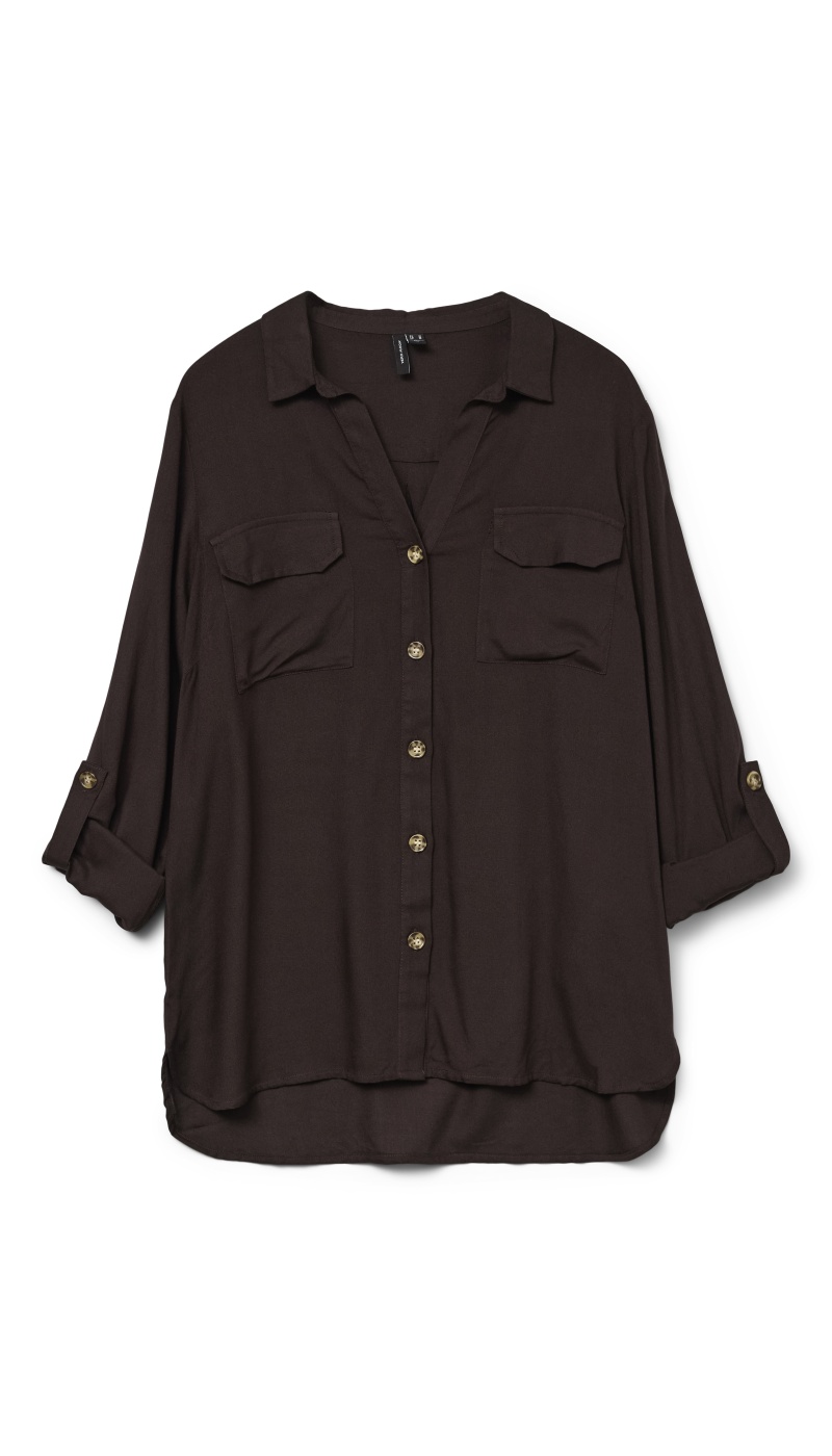 CHEMISES ML CHOCO LATE PER Vero Moda - 4 | TOPS