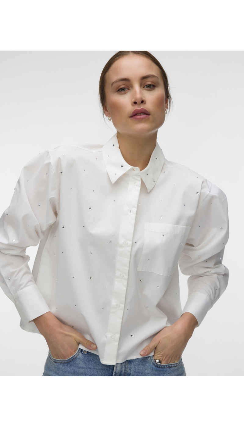 Chemisier Snow White Strass VMNONA Vero Moda - 3 | HAUTS