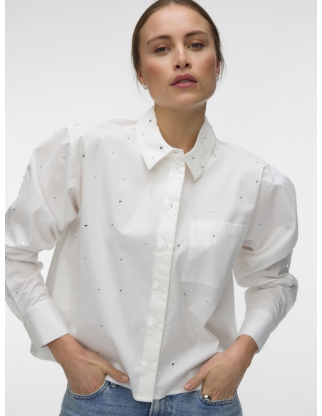 Chemisier Snow White Strass VMNONA Vero Moda - 3 | TOPS