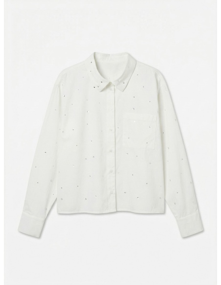 Chemisier Snow White Strass VMNONA Vero Moda - 5 | TOPS