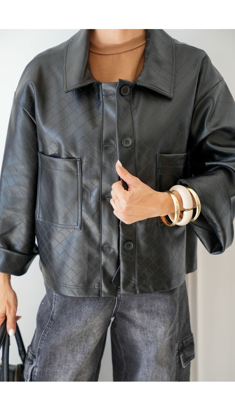 Veste Texturée Noire Johanna LOREN Johanna - 2 | Accueil