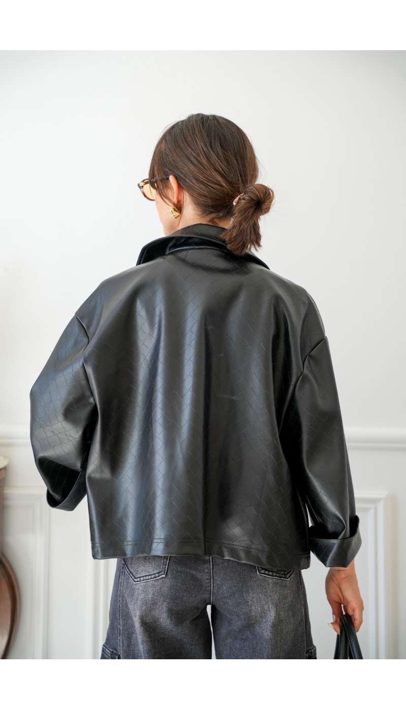 Veste Texturée Noire Johanna LOREN Johanna - 3 | Accueil