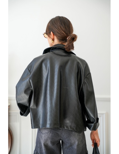 Veste Texturée Noire Johanna LOREN Johanna - 3 | Accueil