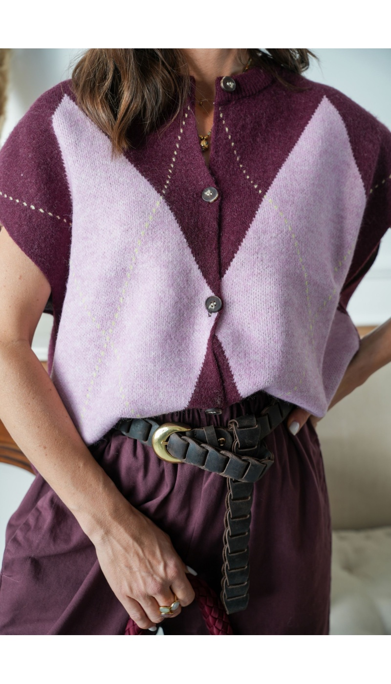 Gilet Motif Rose ORPHÉE Noho - 5 | HAUTS