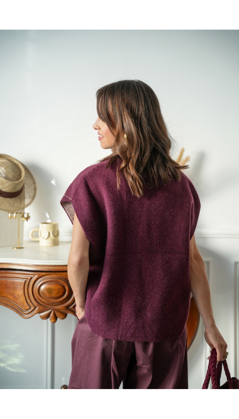 Gilet Motif Rose ORPHÉE Noho - 6 | HAUTS