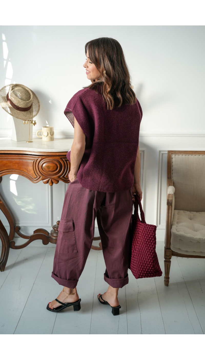 Gilet Motif Rose ORPHÉE Noho - 7 | TOPS