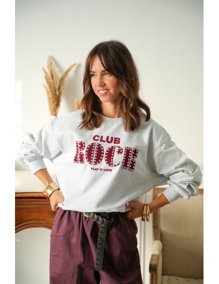 Sweat Light Grey CLUB ROCK ONLOLISE ONLY - 2 | Accueil