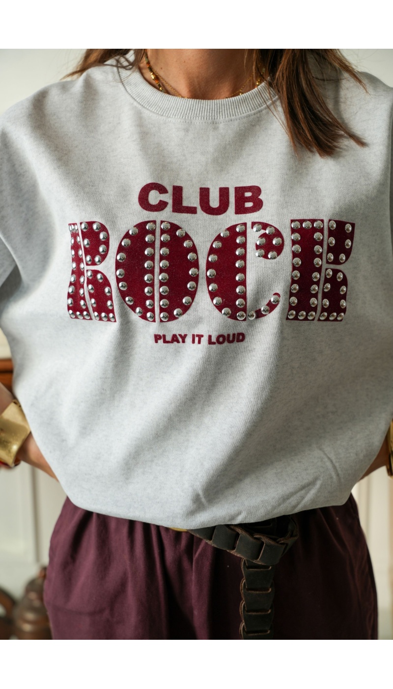 Sweat Light Grey CLUB ROCK ONLOLISE ONLY - 4 | Accueil