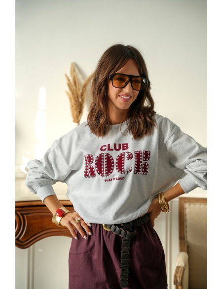 Sweat Light Grey CLUB ROCK ONLOLISE ONLY - 3 | Accueil
