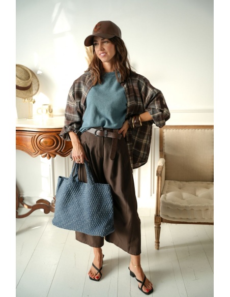 Chemise Carreaux Marron NEW YORK Noho - 4 | Willkommen
