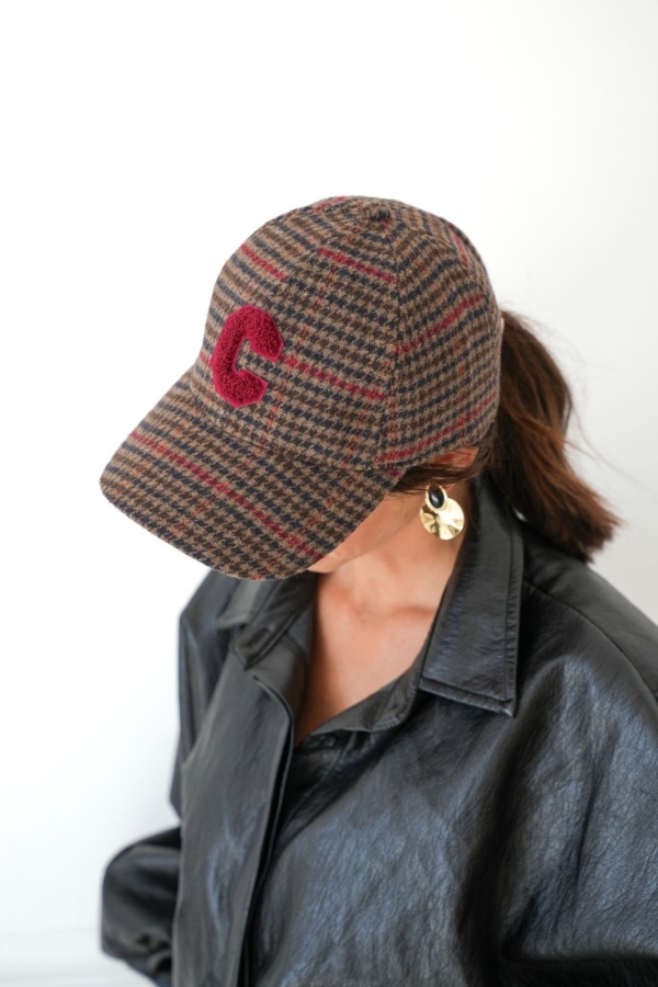 Casquette Pied De Poule Rouge BLYTH Noho - 2 | Accueil 2