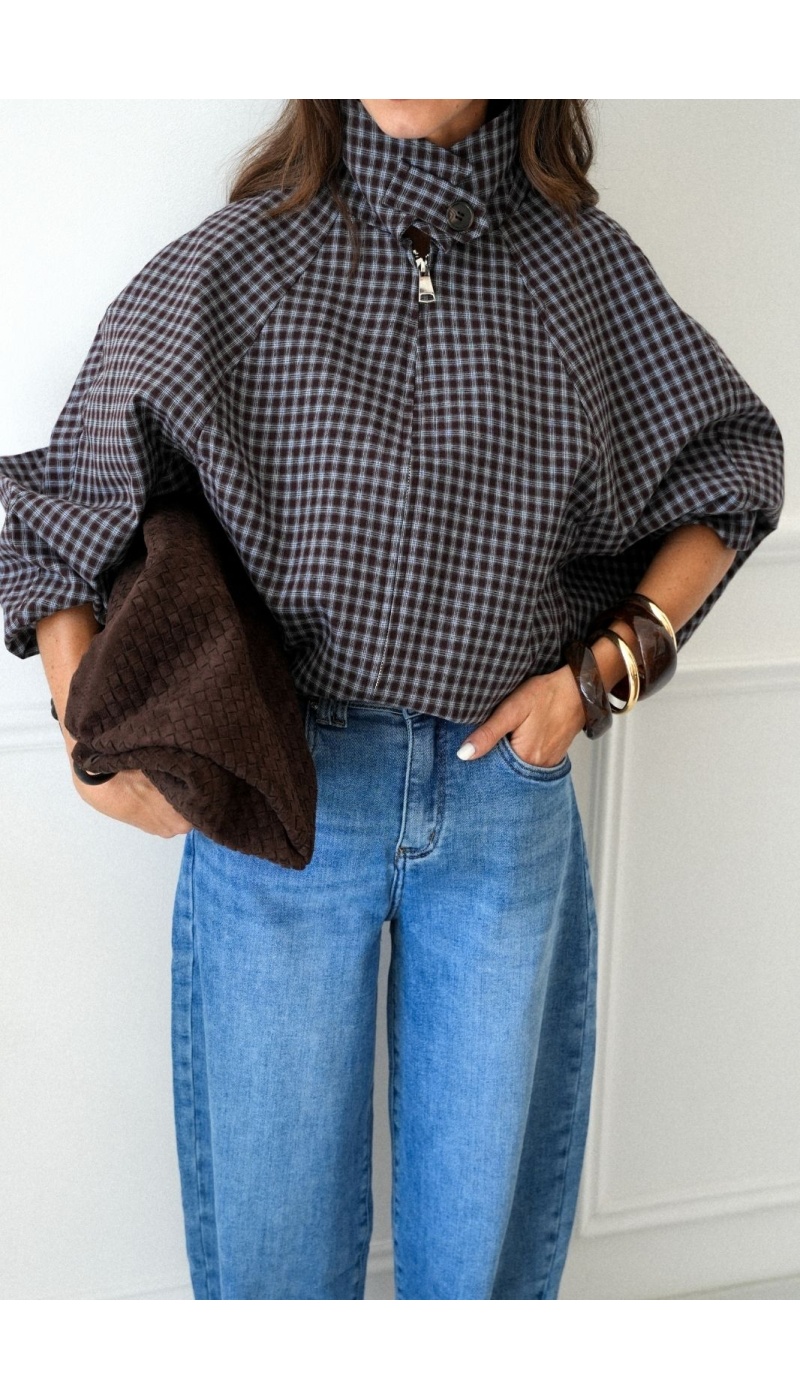 Veste Carreaux Marron WHINNY Noho - 1 | Bem-vindo