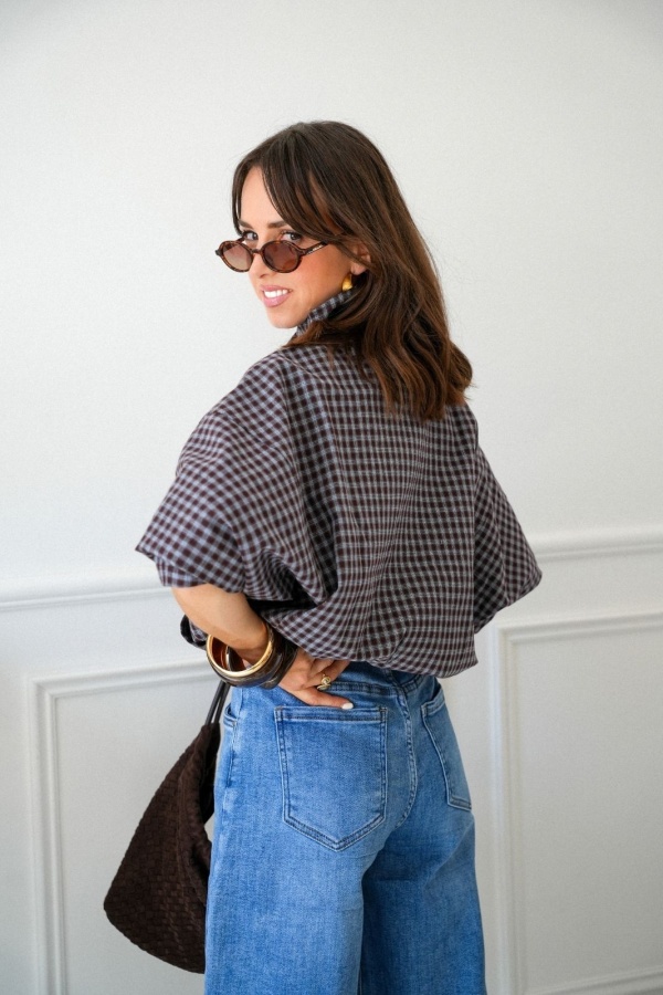 Veste Carreaux Marron WHINNY Noho - 1 | Accueil 2