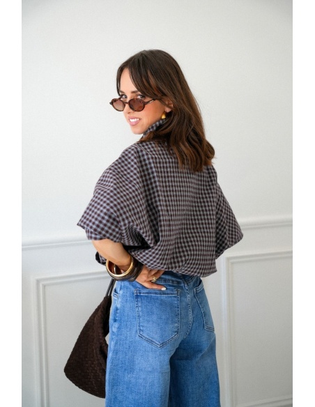 Veste Carreaux Marron WHINNY Noho - 2 | Accueil