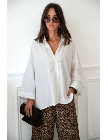 Chemisier Oversize Blanc VICTORY Noho - 2 | Accueil