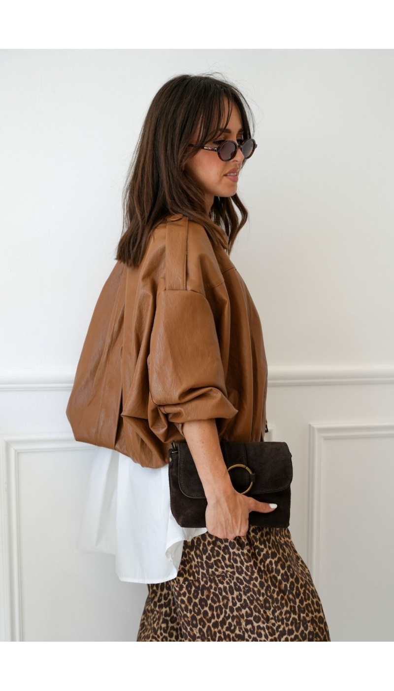 Veste Similicuir Camel Johanna BANF Johanna - 2 | Accueil