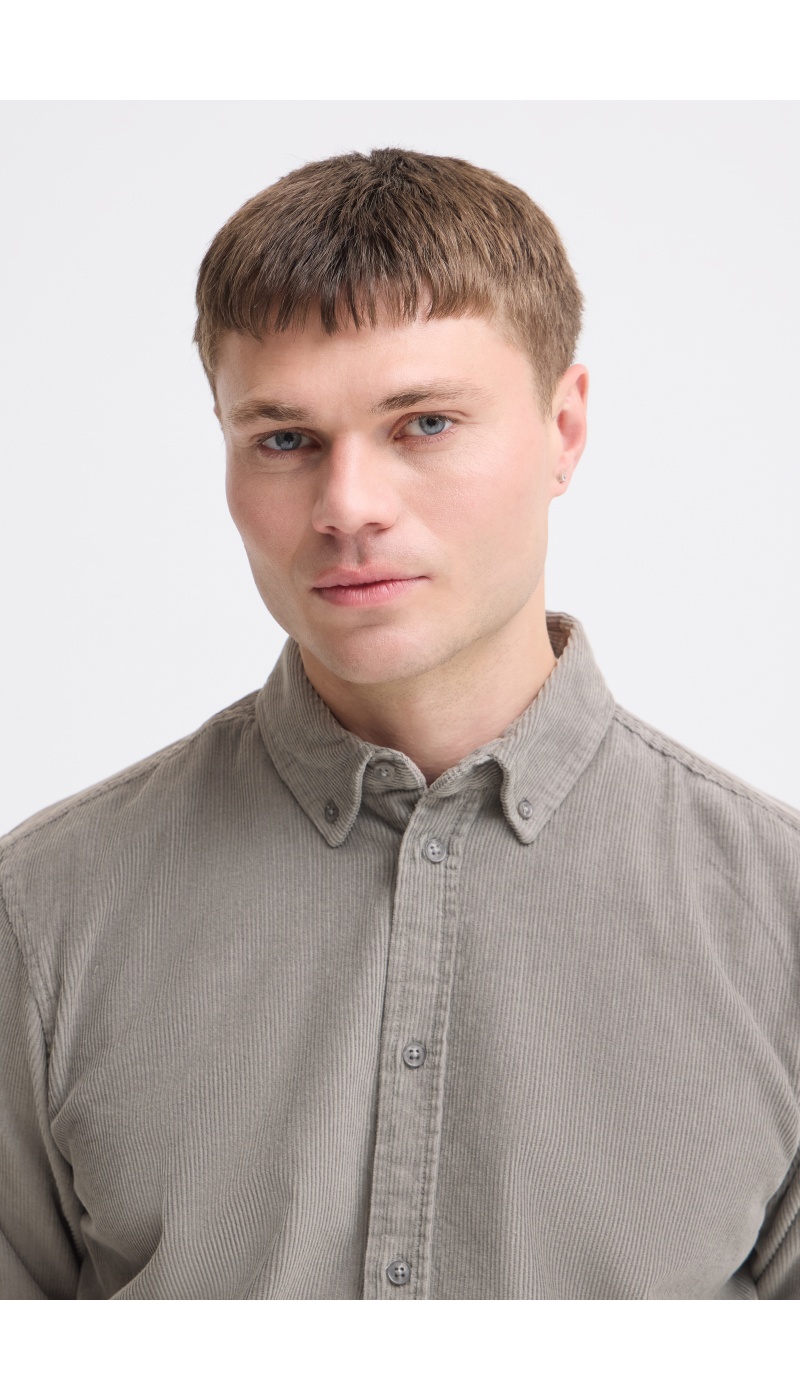 Chemise Côtelé Grise BHCOLIN BLEND - 4 | HAUTS