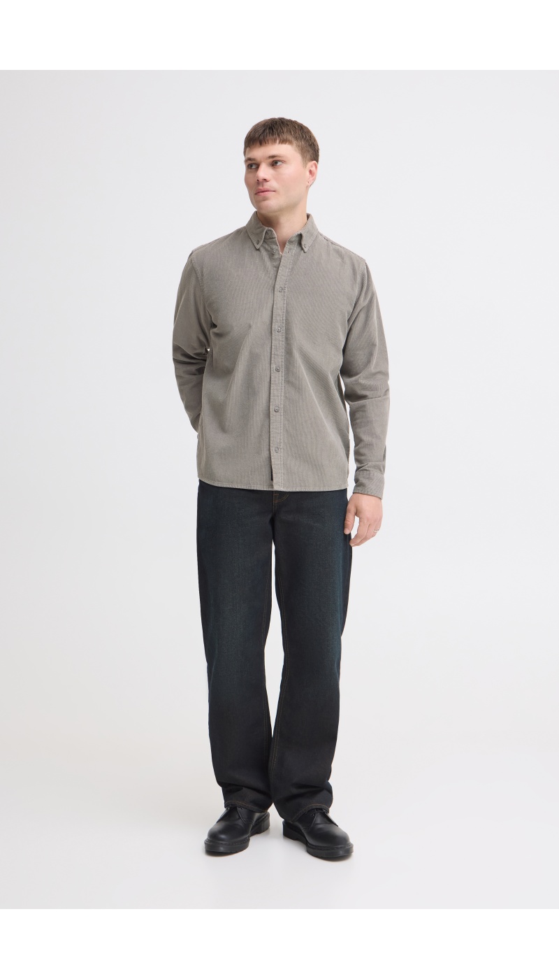 Chemise Côtelé Grise BHCOLIN BLEND - 1 | HAUTS