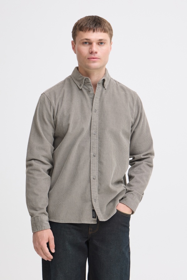 Chemise Côtelé Grise BHCOLIN BLEND - 1 | HAUTS 2